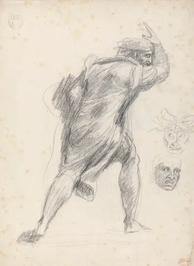 Bolingbroke and Head of a Fiend von George Romney
