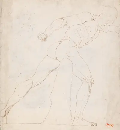 Borghese Gladiator av George Romney