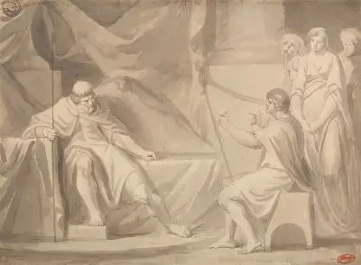 David before Saul von George Romney