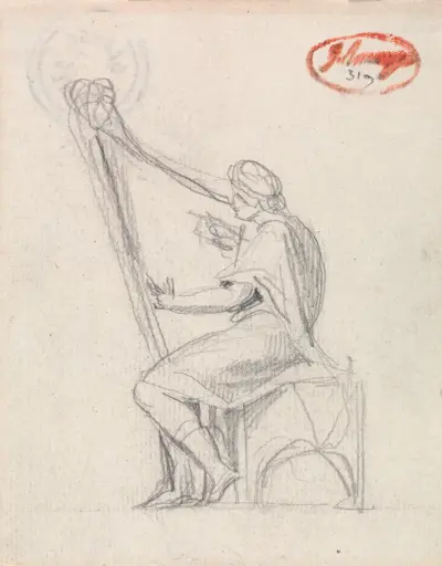 David spielt Harfe – Nr. 2 von George Romney