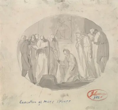 Avrättningen av Maria Stuart av George Romney
