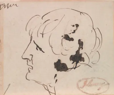 Kopf eines Mannes von George Romney