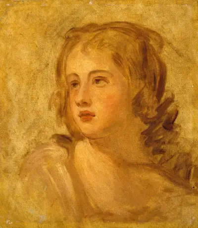 Head of a Woman von George Romney