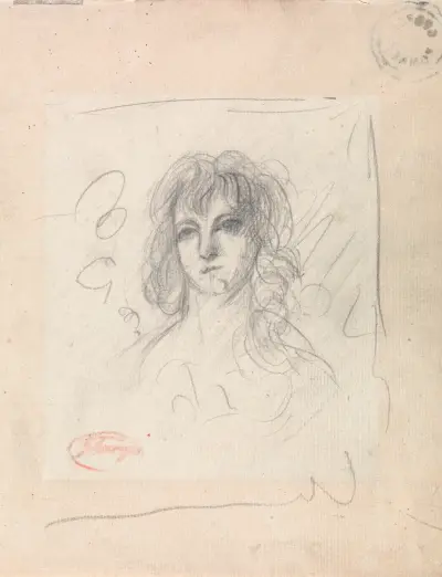 Head of a Woman von George Romney