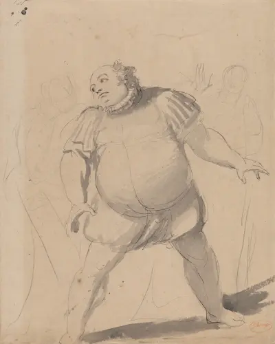 John Henderson som Falstaff av George Romney