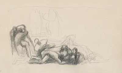 John Howard visiting a Lazaretto von George Romney
