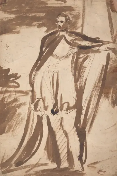 Lord Salisbury, Standing by a Pillar av George Romney