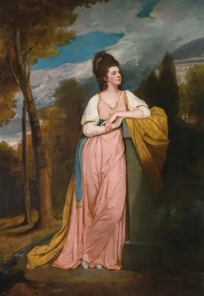 Portrait Of Lady Elizabeth Capell, Lady Monson von George Romney
