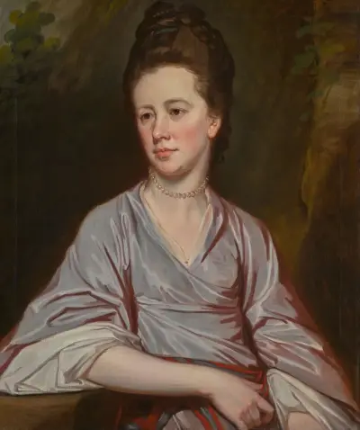 Porträtt av Miss Joan Knatchbull av George Romney