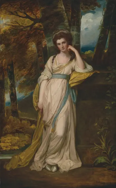 Porträtt av Mrs Deborah Jemima Maxwell av George Romney