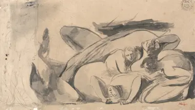 Fängelsescen av George Romney