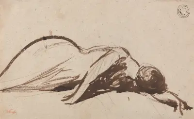 Prostrate Woman von George Romney