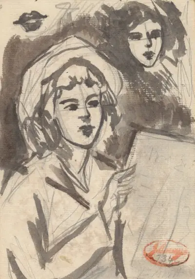 Skiss av George Romney
