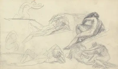 Sketchbook Drawing av George Romney