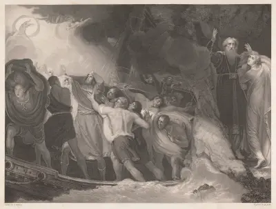 ‘Tempest’, Act I, Scene I von George Romney