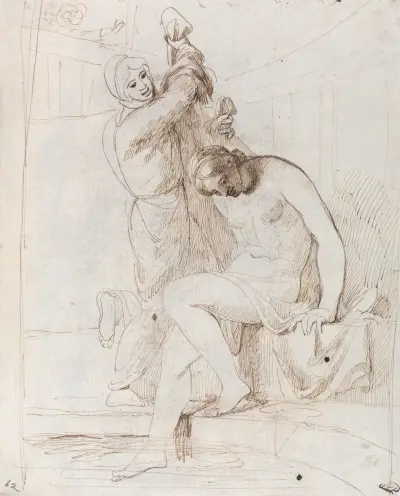 Batsebas bad av George Romney