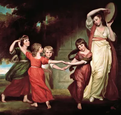 The Gower Family The Children Of Granville, 2nd Earl Gower von George Romney