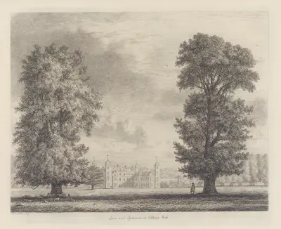 Sykamoren och linden i Cobham Park av Jacob George Strutt