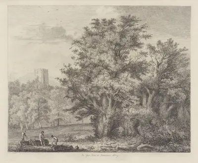 Idegrarna vid Fountains Abbey av Jacob George Strutt
