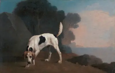 Foxhound på spåret av George Stubbs