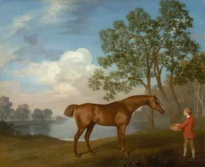 Pumpa med stallpojke av George Stubbs