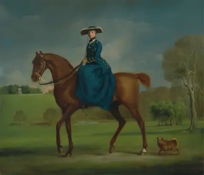 Grevingen av Coningsby i Charlton Hunt-dräkt av George Stubbs
