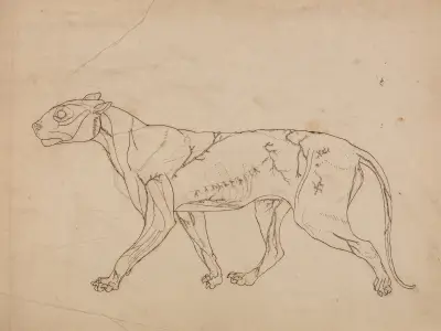 Tigerkörper, Seitenansicht, 1795 – Nr. 1 von George Stubbs