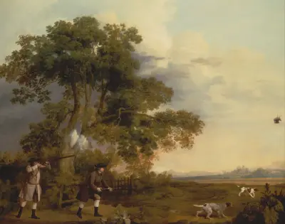 Two Gentlemen Shooting av George Stubbs