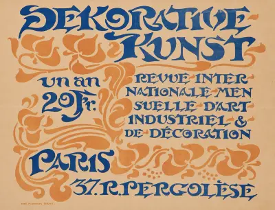 Dekorative Kunst – Revue internationale mensuelle d’art industriel & de décoration av Georges Lemmen
