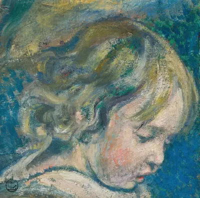 Tête du petit Pierre av Georges Lemmen