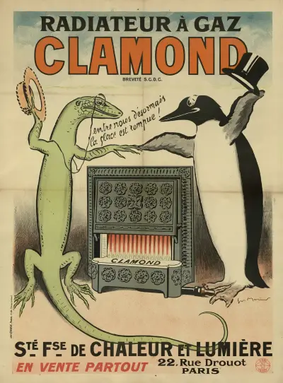 Radiateur à gaz Clamond av Georges Meunier