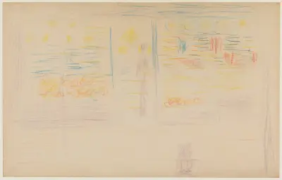 A Shop and Two Figures av Georges Seurat