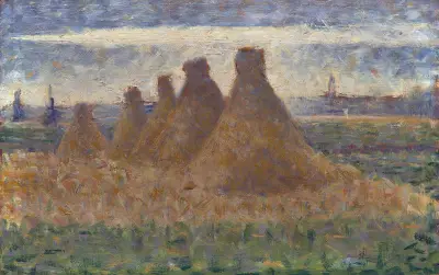 Haystacks av Georges Seurat