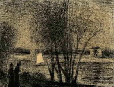 La voile blanche av Georges Seurat