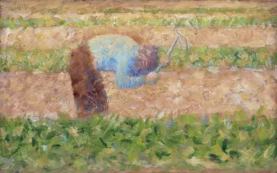 Man with a Hoe av Georges Seurat