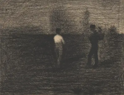 Peasants av Georges Seurat