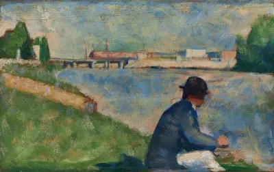 Study for ‘Bathers at Asnières’ av Georges Seurat