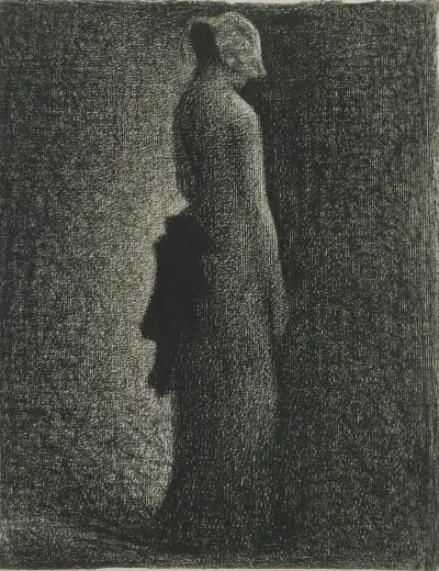 The Black Bow av Georges Seurat