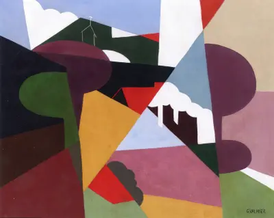 Landskap från La Ciotat av Georges Valmier