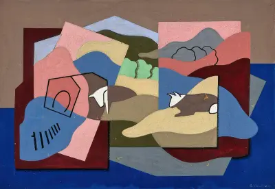 Oxar i bergen av Georges Valmier