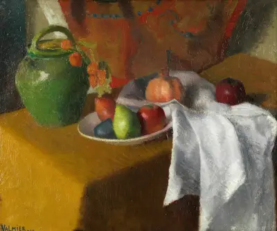 Nature morte à la draperie av Georges Valmier