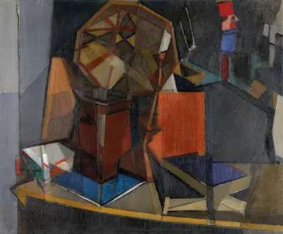 Stilleben med leksaker av Georges Valmier