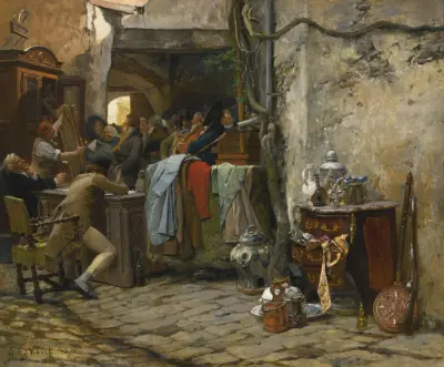 Möbelauktionen av Jehan Georges Vibert
