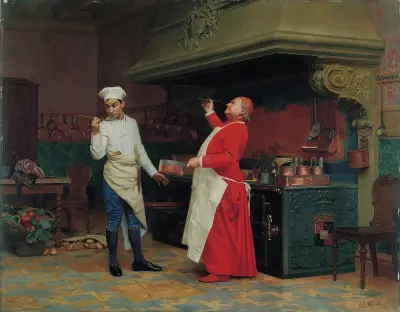 The Marvelous Sauce av Jehan Georges Vibert