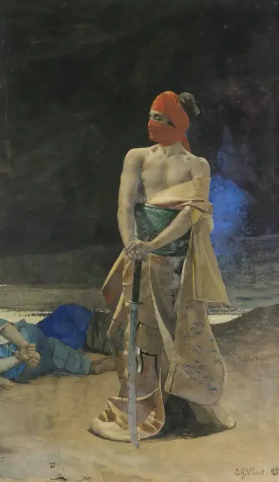 The Victorious Warrior av Jehan Georges Vibert