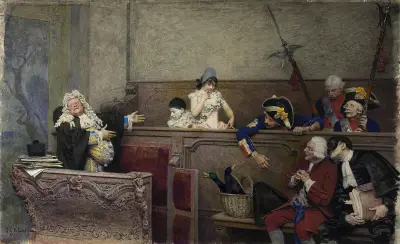 Trial of Pierrot av Jehan Georges Vibert