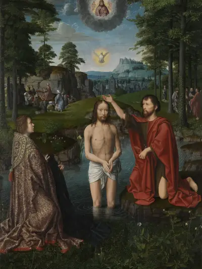 Baptism of Christ av Gerard David