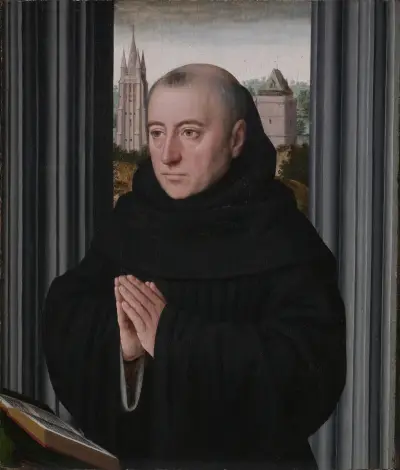 Portrait of a Monk av Gerard David