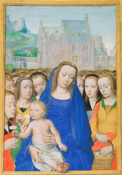 Virgin and Child with Female Saints av Gerard David