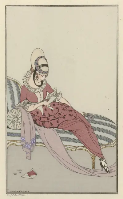 Robe de gabardin, 1914 – nr 2 av Gerda Wegener